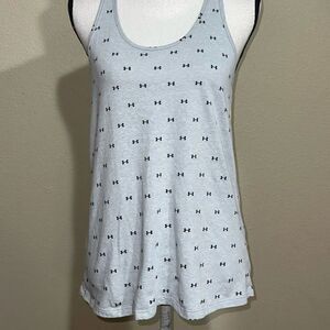 💜 Under armour charged logo racerback tank top